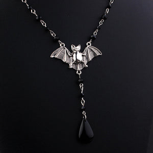 Gothic Bat Pendant Necklace