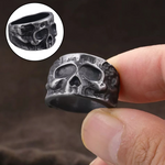 Irregular Punk Style Skull Ring