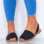 Slip on Peep toe Sandalias Planas de Colores