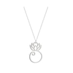 Women Lotus shiny Necklace