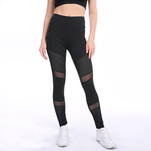 Breathable Mesh Stitching Sports Pants