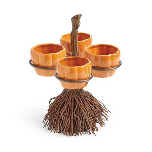 Halloween Pumpkin Snack Bowl Stand