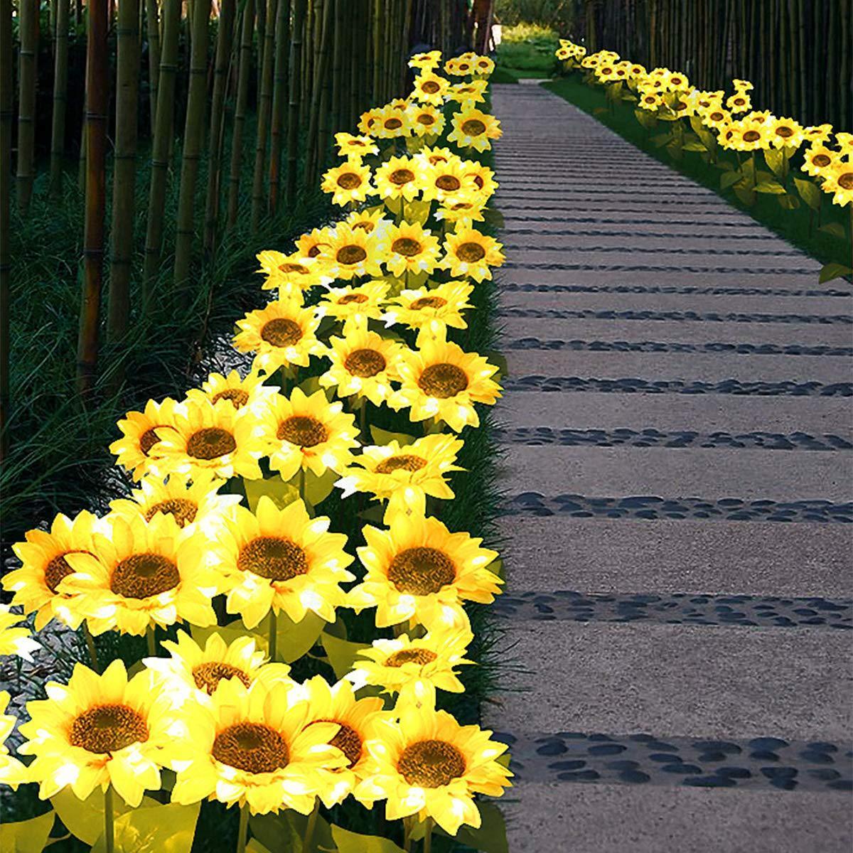 Solar Sunflower Light, 2 pcs