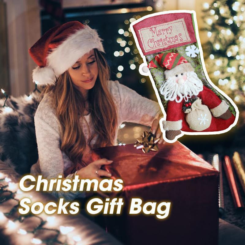 Christmas Socks Gift Bag