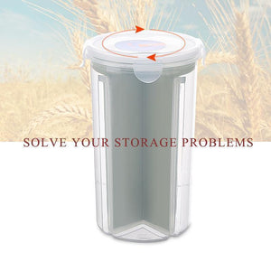 Rotating Kitchen Storage Tank Dry Food Storage Containers Cereal Storage