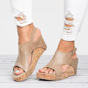 Fashionable Wedge Heels Sandals