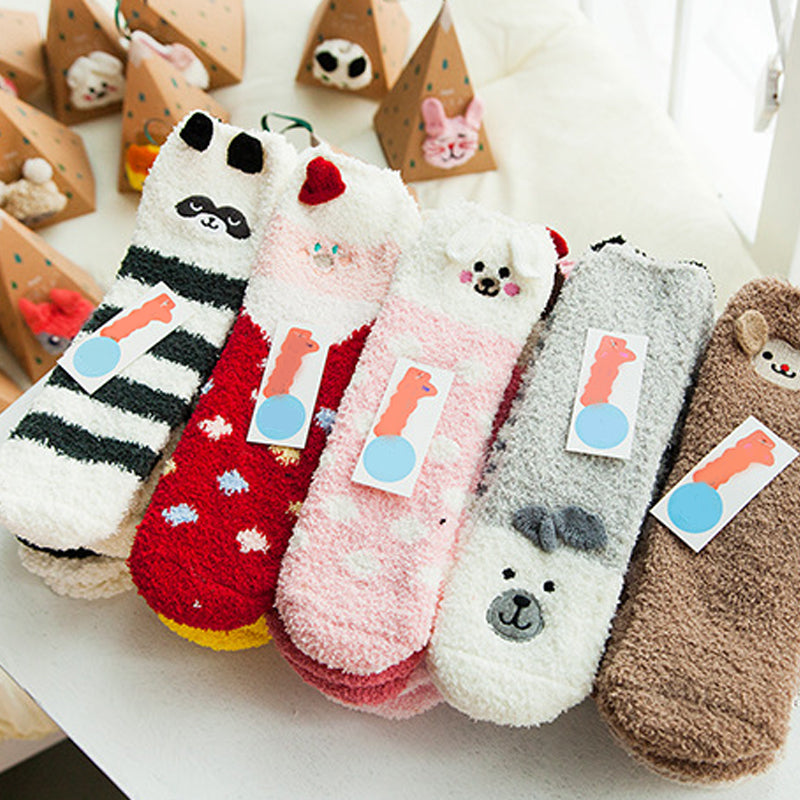 Christmas Gift Box - Cute Plush Socks