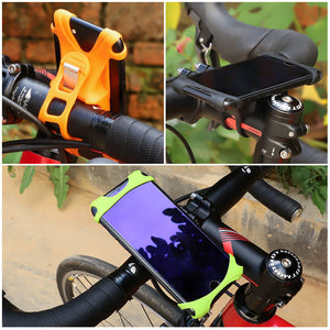 Universal Silicone Phone Mount for Bike Handlebars