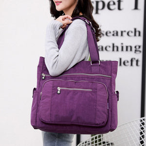 Nylon mommy shoulder bag