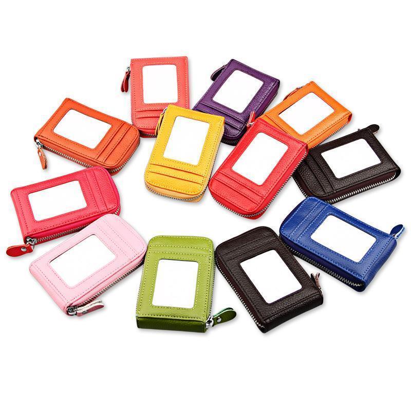 Large Capacity RFID Folding Wallet Card Holder