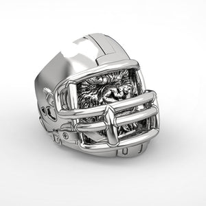 New Trendy Football Helmet Ring