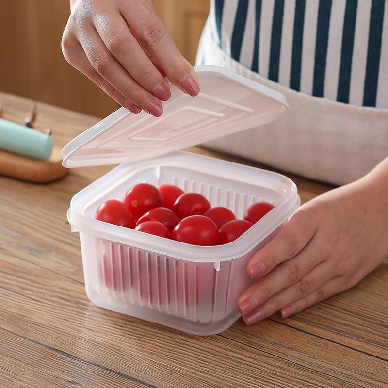 Transparent Double-layer Sealed Storage Box