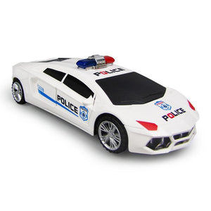 360 Degree Rotary Wheels Musical LED Lighting Electronic Police Car