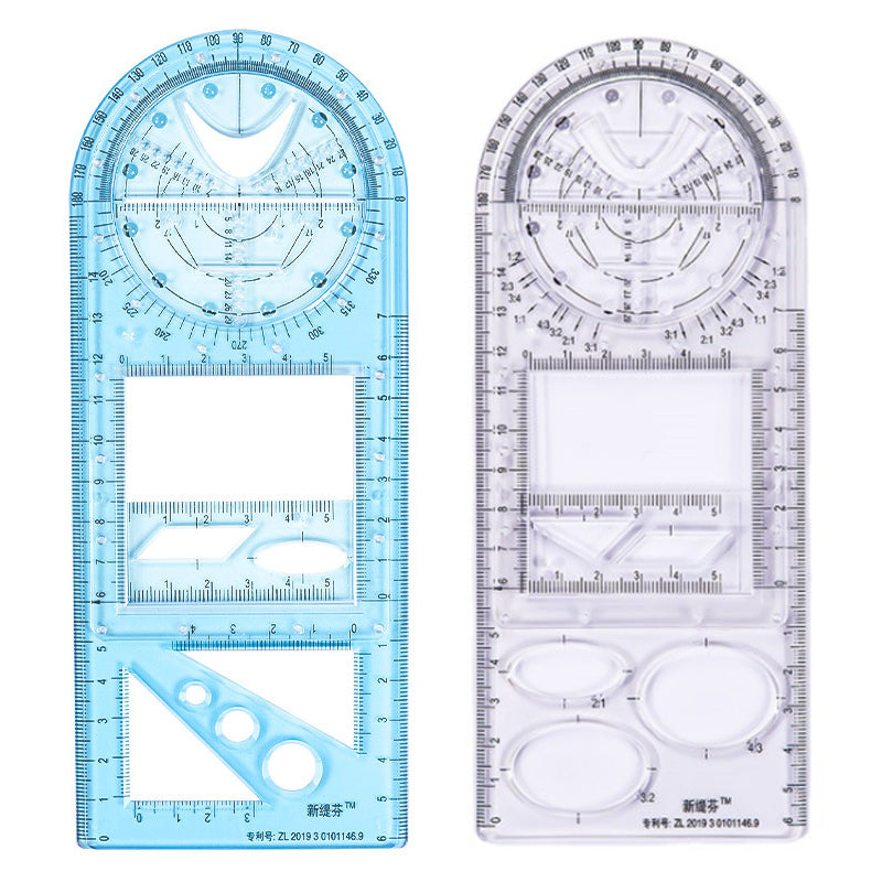 Multifunctional Student Math Ruler