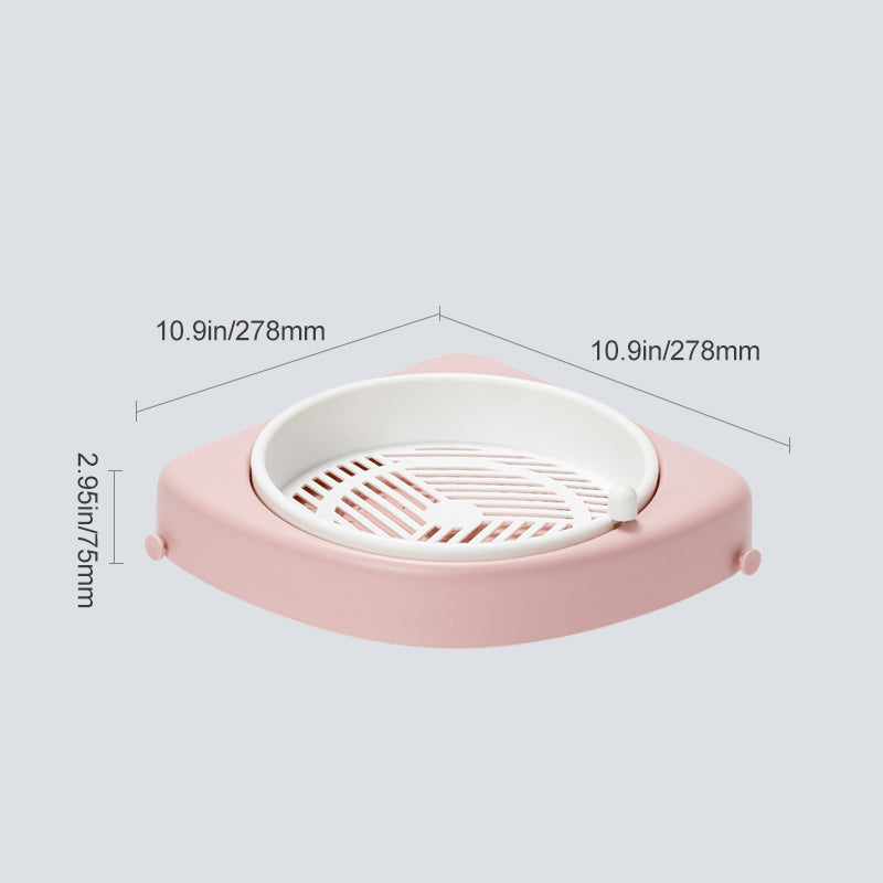 Bathroom Corner Rotatable Shelf