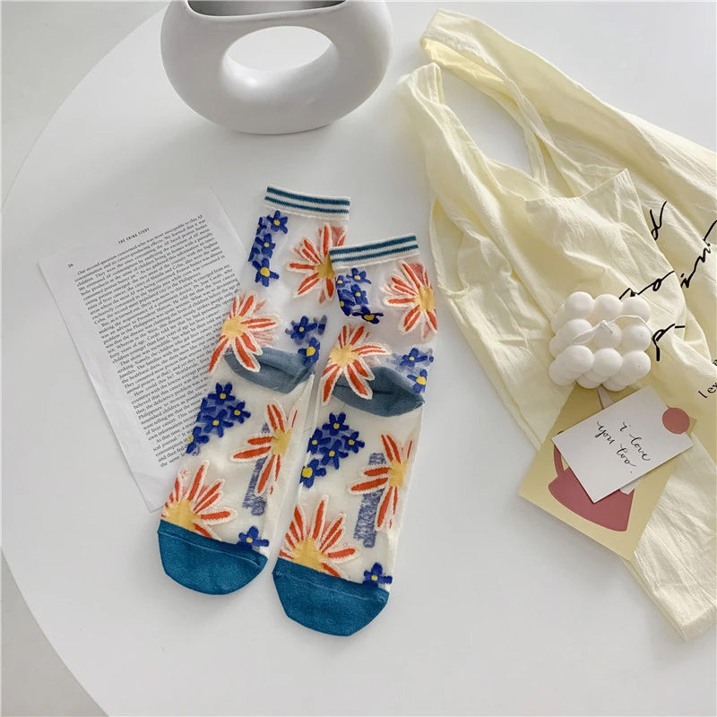 Summer Women Transparent Socks