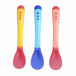 Silicone Heat-Sensitive Spoons for Baby