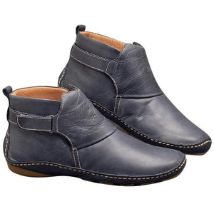 Women Casual Comfy Daily Adjustable Soft Leather Booties