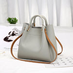 Ladies Messenger Handbag - Solid Color