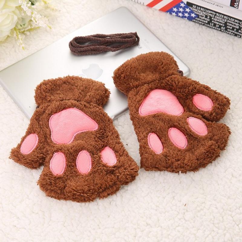 Paw Fingerless Gloves