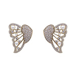 Butterfly Earrings With Pearls And Diamonds