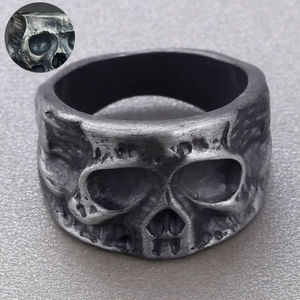 Irregular Punk Style Skull Ring