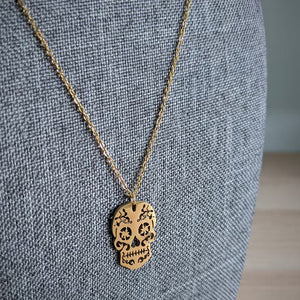 Vintage Skeleton Pendant Necklace