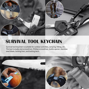 5 in 1 Outdoor Multifunctional Carabiner