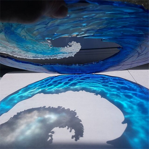 Ocean Wave Fused Glass Sculpture