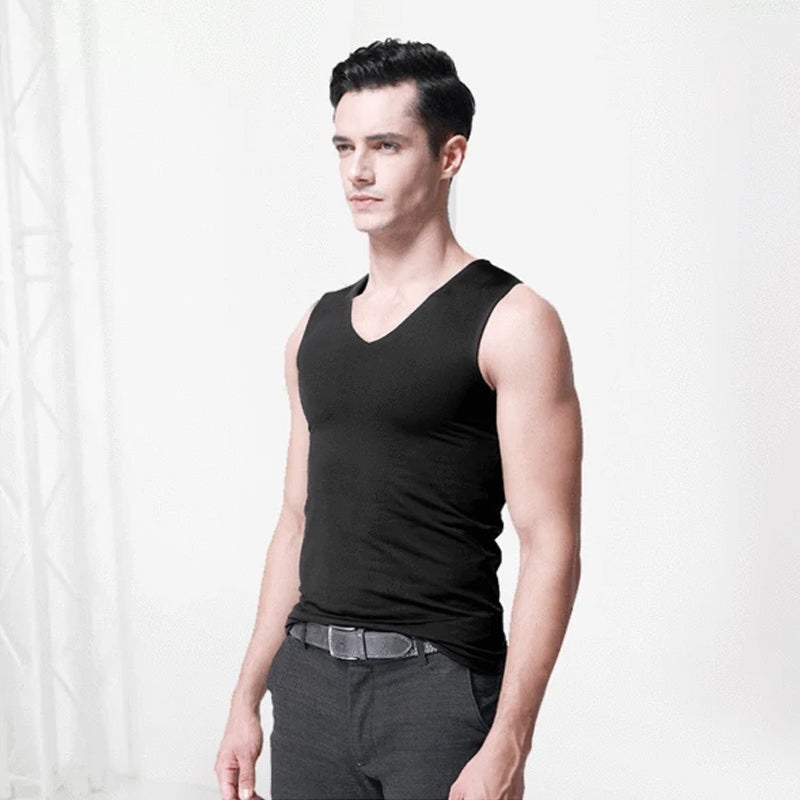 Ice Silk Seamless Vest for Men