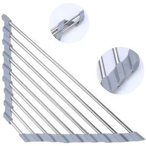 Triangle Roll Up Dish Drying Rack