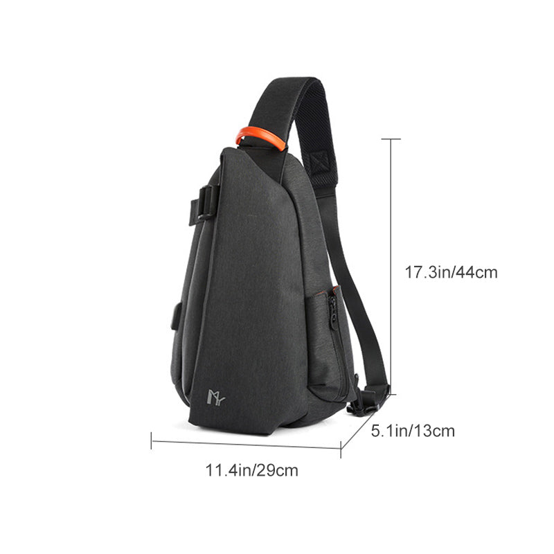 Men's waterproof crossbody chest bag