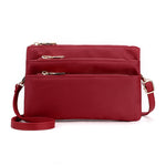 Multi-layer Nylon Crossbody Bag