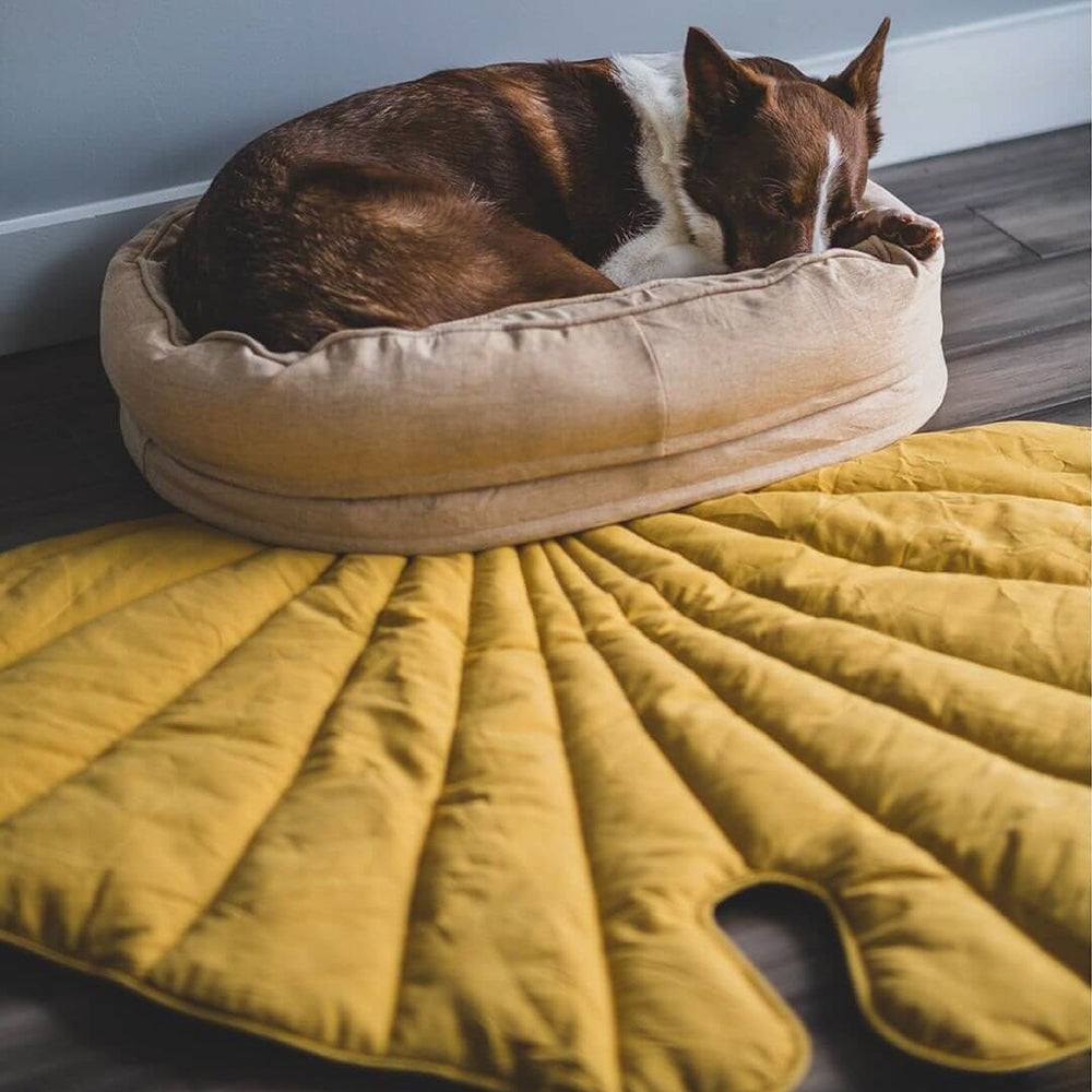 Cobertor para cachorro em formato de folha com donut, cama para cachorro, presentes luxuosos para cachorro