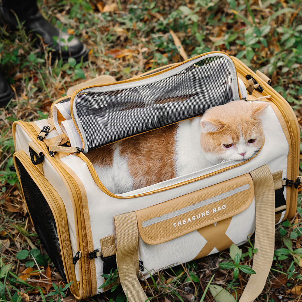 Sac de transport pour animaux de compagnie pliable et respirant