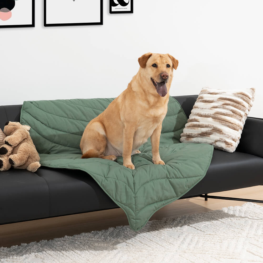 Couverture pour chien en forme de très grande feuille, tapis humain