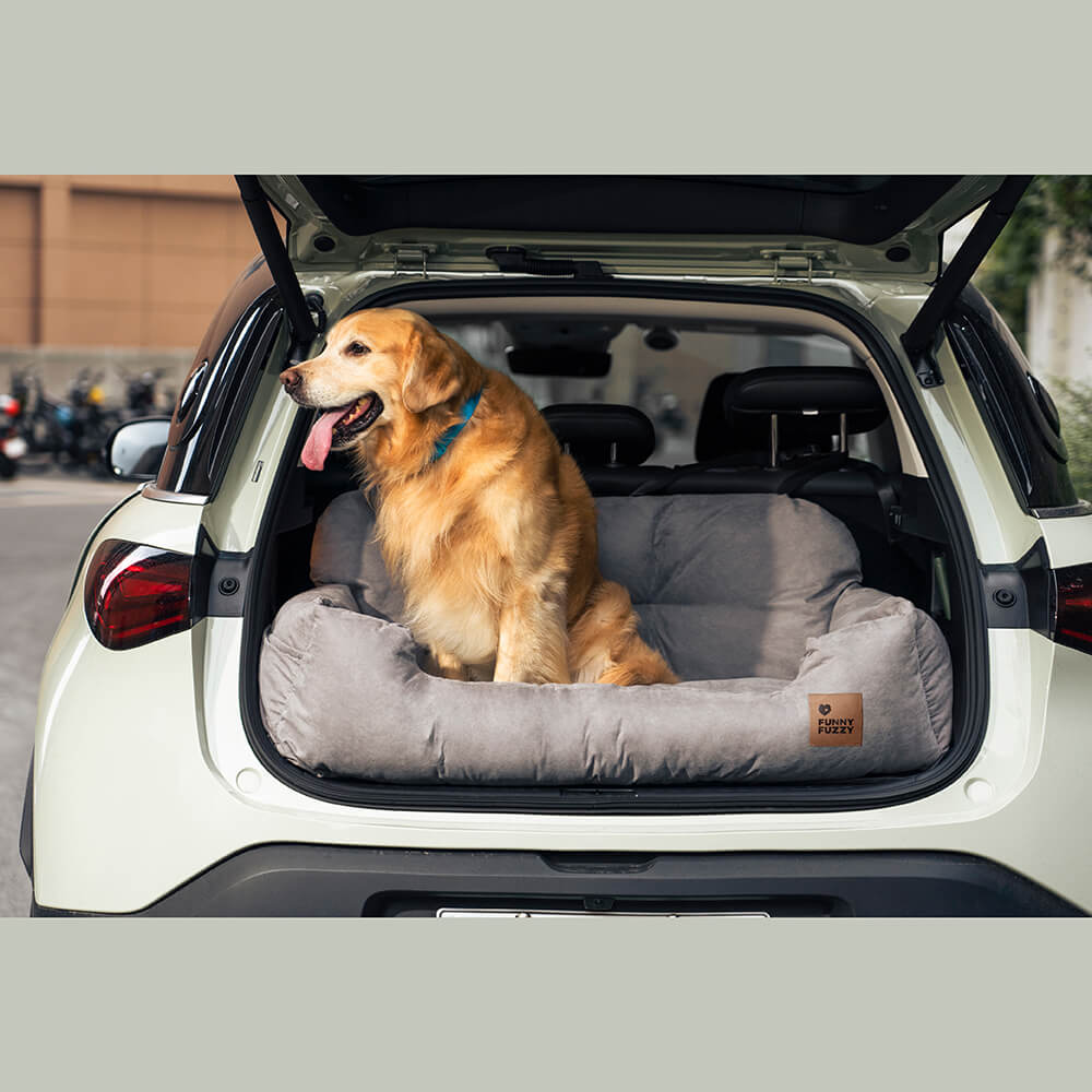 <tc>Asiento de coche para perros, asiento trasero protector para viaje - mediano y grande</tc>