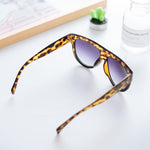 Women Classic Oversized Luxury Gradient Shield-Shaped Sunglasses