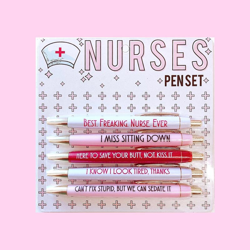 Funny Nurses Ballpoint Pens Set(set of 5)