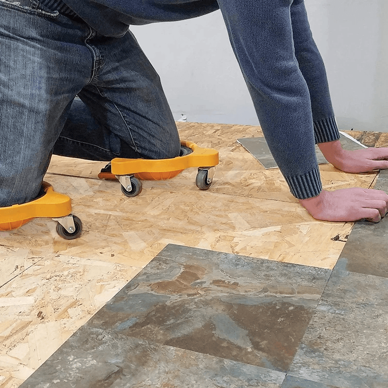 Flooring Knee Silicone pads With Wheels