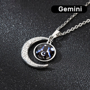 Zodiacal Type Moon Necklace