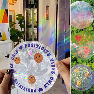 🌈PVC animal colorful anti-collision glass sticker, 6 pcs🪐