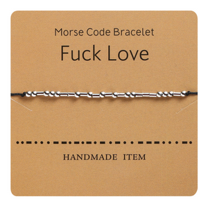 Morse Code Couple Bracelet