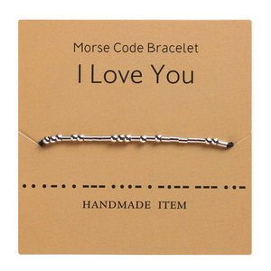 Morse Code Couple Bracelet