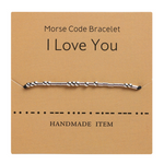 Morse Code Couple Bracelet