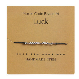 Morse Code Couple Bracelet