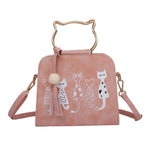 Crossbody Cat Pattern Handbag