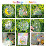 🌈PVC animal colorful anti-collision glass sticker, 6 pcs🪐