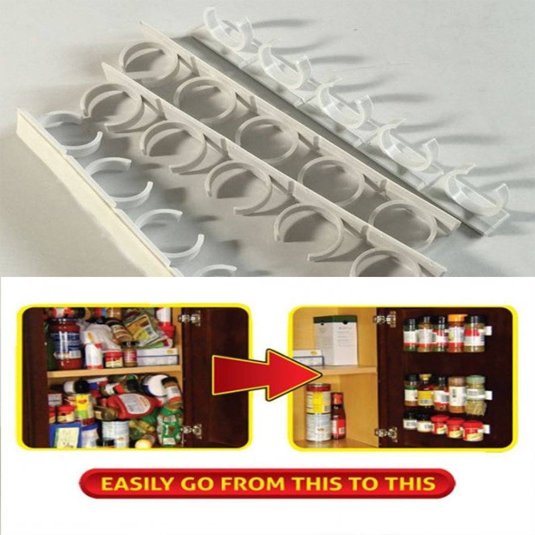 Spice Clips Organizer White 4PCS